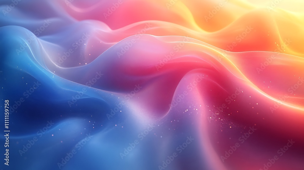 A smooth holographic gradient featuring elegant transitions of blue pink and gold tones A smooth holographic gradient featuring elegant transitions of blue pink and gold tones