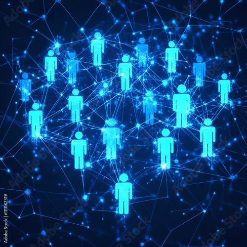 Global social network connection icon