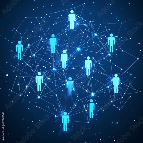 Global social network connection icon