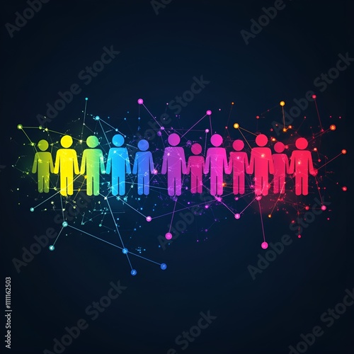 Global social network connection icon