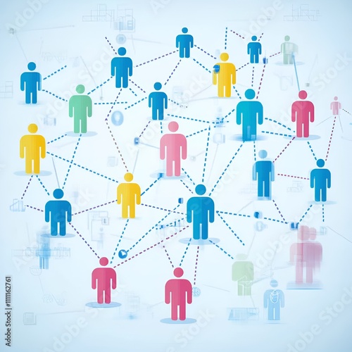 Global social network connection icon