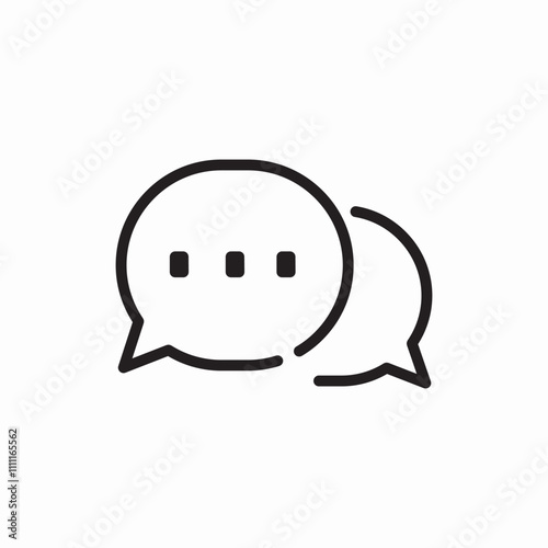 speech buuble talk icon sign vector