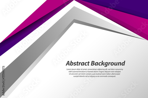 Modern abstract creative geometric shapes with purple curves business and presentation background