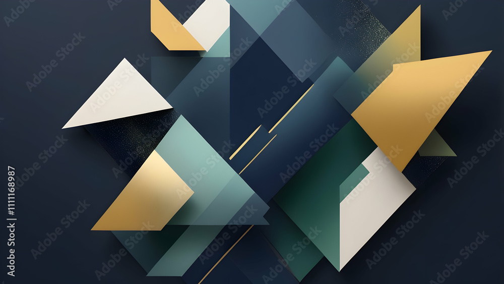 Dynamic Geometric Shapes in Navy Blue, Mustard Yellow, Off-White. A Bold and Artistic Tech-Inspired Design for Modern Branding Dynamic Geometric Shapes in Navy Blue, Mustard Yellow, Off-White. A Bold and Artistic Tech-Inspired Design for Modern Branding