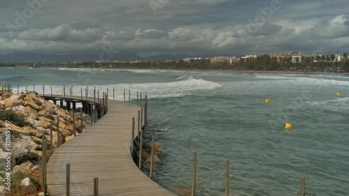 Salou. Sturm. Timelapse