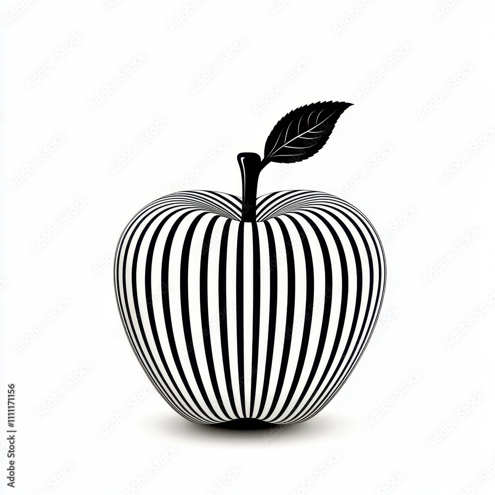 a monochrome apple clipart, abstract fruit shape, clean lines, isolated on white background a monochrome apple clipart, abstract fruit shape, clean lines, isolated on white background