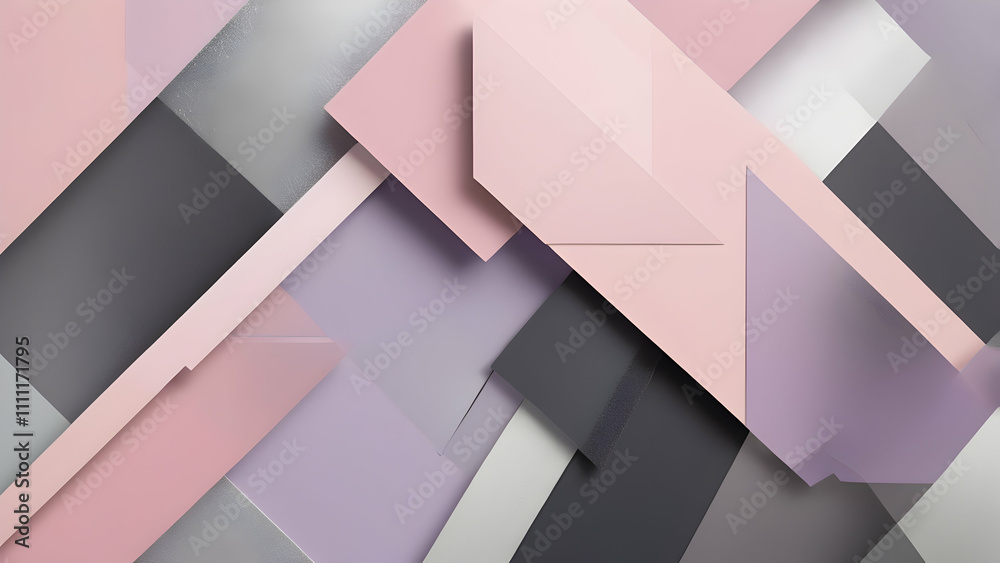 Dynamic Geometric Shapes in Pale Lavender, Charcoal Gray, Blush Pink. A Bold and Artistic Tech-Inspired Design for Modern Branding Dynamic Geometric Shapes in Pale Lavender, Charcoal Gray, Blush Pink. A Bold and Artistic Tech-Inspired Design for Modern Branding