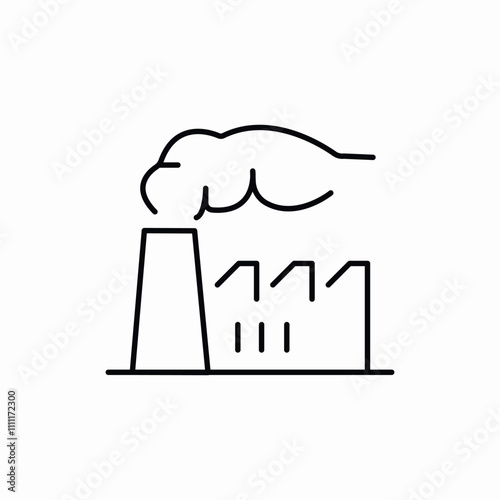 factory industrial manufactoring icon sign vector