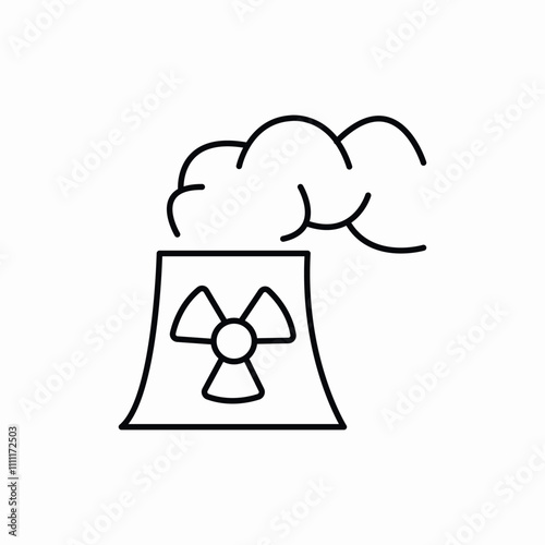 fatory hazard pollution icon sign vector