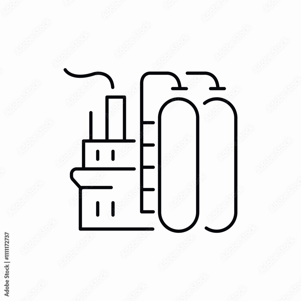 oil tank factory icon sign vector oil tank factory icon sign vector