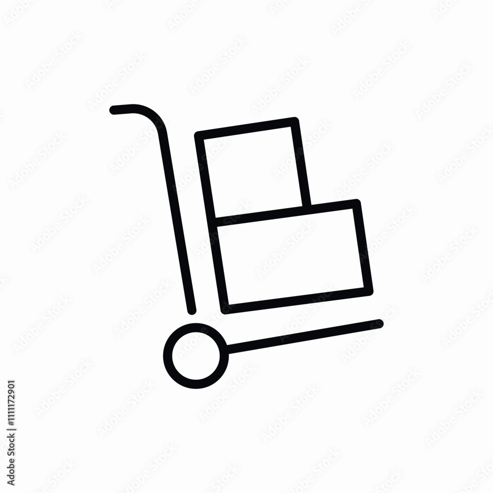 storage carrier box icon sign vector storage carrier box icon sign vector