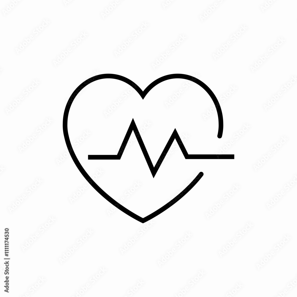 heart beat pulse icon sign vector heart beat pulse icon sign vector