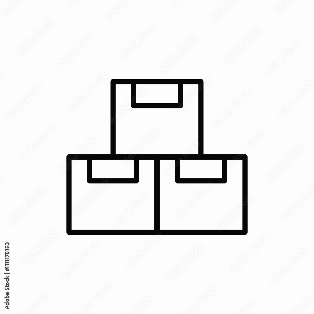 delivery boxes packages icon sign vector delivery boxes packages icon sign vector