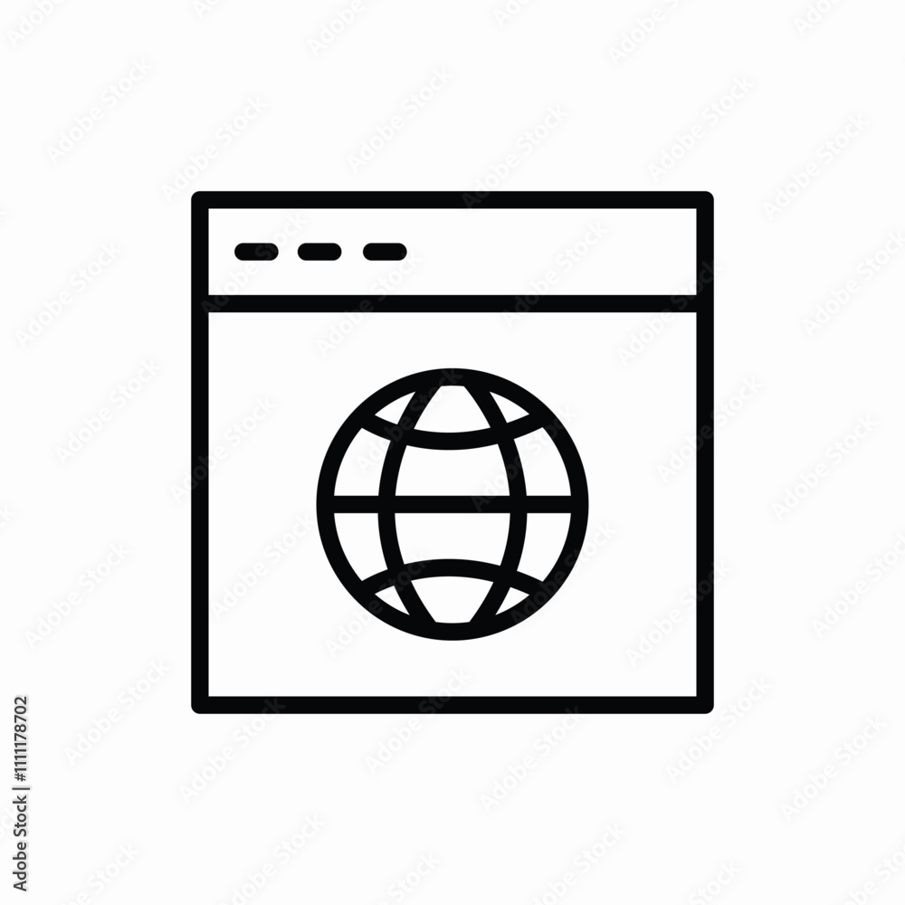 website internet icon sign vector website internet icon sign vector