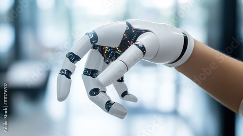 Advanced Robotic Prosthetic Hand, Future of Technology, Biomechanics and Artificial Intelligence