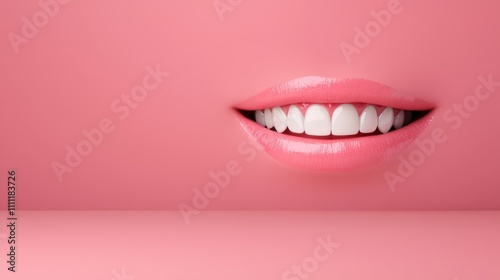 Transform your smile with a teeth whitening kit achieve sparkling results at home personal care cosmetic bright environment close-up viewpoint beauty concept photo