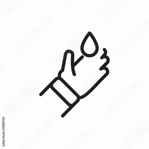 washing hand disinfection icon sign vector