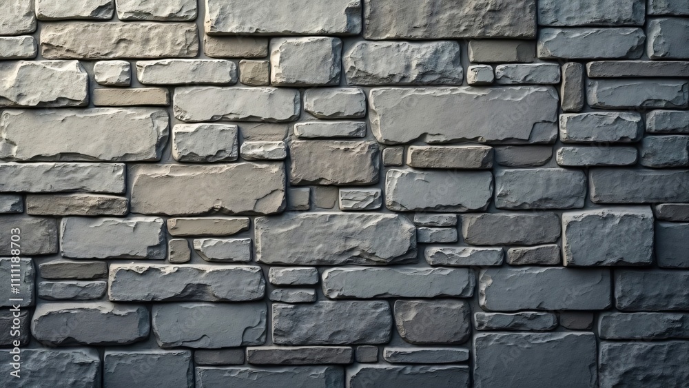 Fototapeta premium Rustic Weathered Stone Wall Texture, Realistic Rural Background