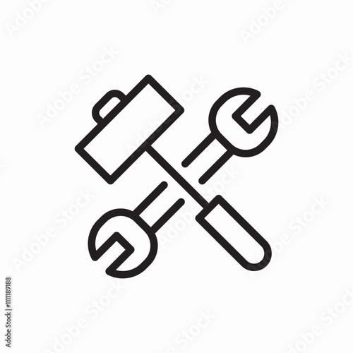 adjustable tools icon sign vector