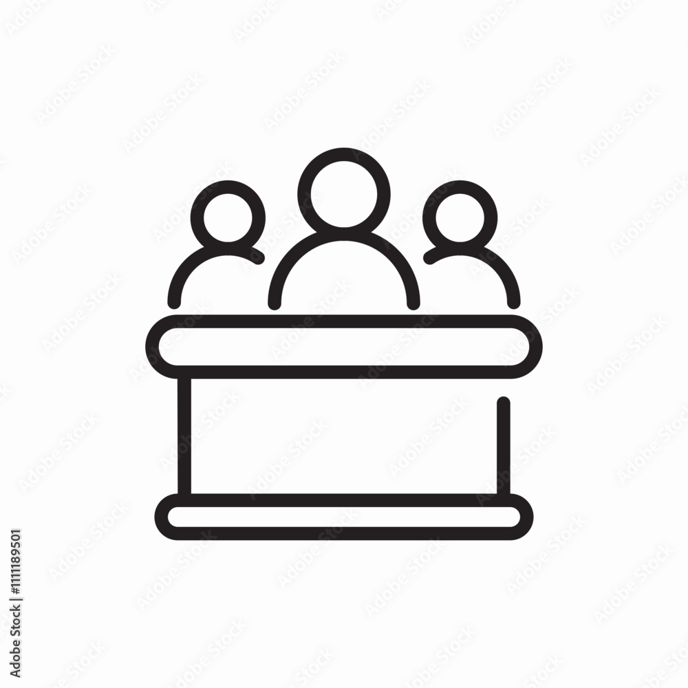 investment committee icon sign vector investment committee icon sign vector