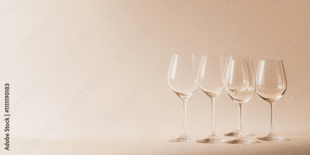 Dry January, Minimalist design for Dry January with empty wine glasses and simple candle decor. Clean, serene environment emphasizes sober, healthy lifestyle, Dry January, Minimalist design for Dry January with empty wine glasses and simple candle decor. Clean, serene environment emphasizes sober, healthy lifestyle,