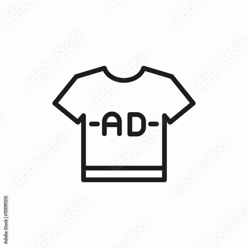 advertising wear icon sign vector