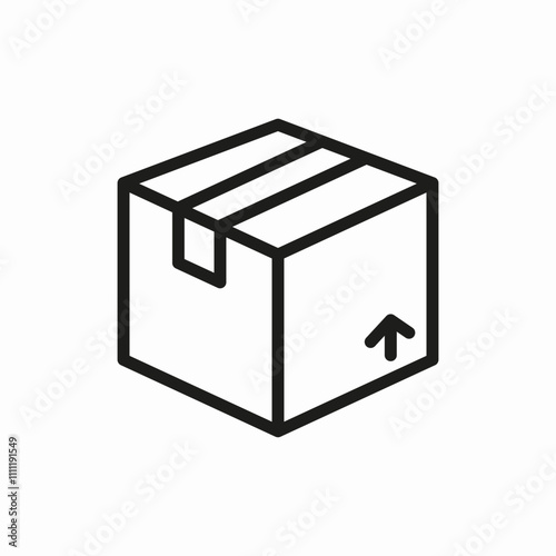 package box icon sign vector