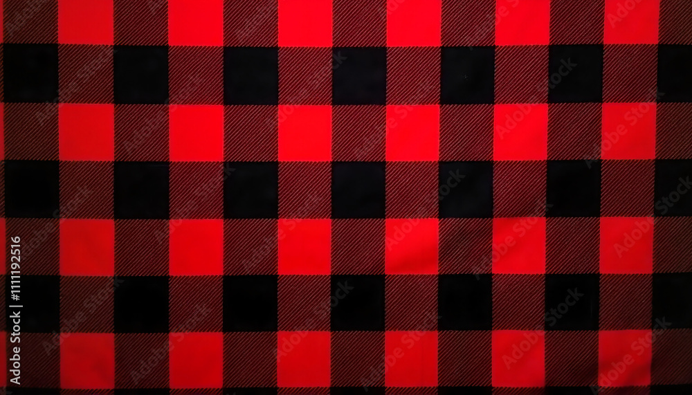 Red and green tartan fabric with various textures Red and green tartan fabric with various textures