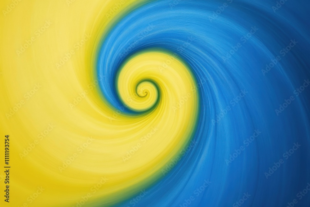 Minimalistic abstract yellow and blue swirl design for creative backgrounds Minimalistic abstract yellow and blue swirl design for creative backgrounds