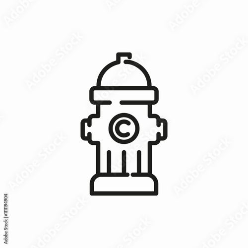 fire hydrant icon sign vector