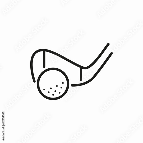 golf ball icon sign vector