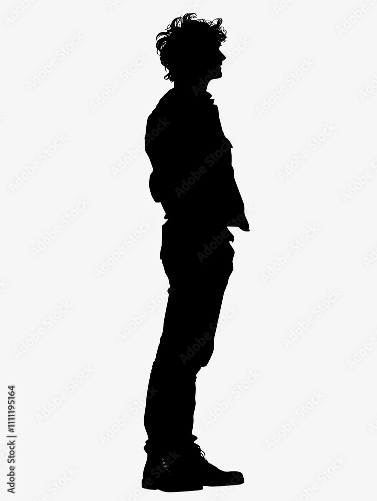 Man is standing in a white background. Man is standing in a white background.
