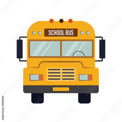 School Bus Icon Vector Design.