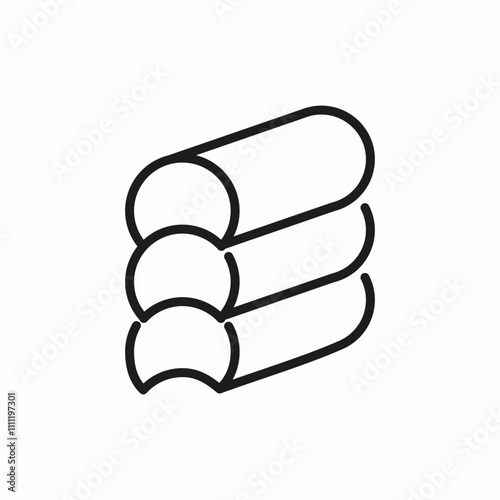 wood lumber tree icon sign vector