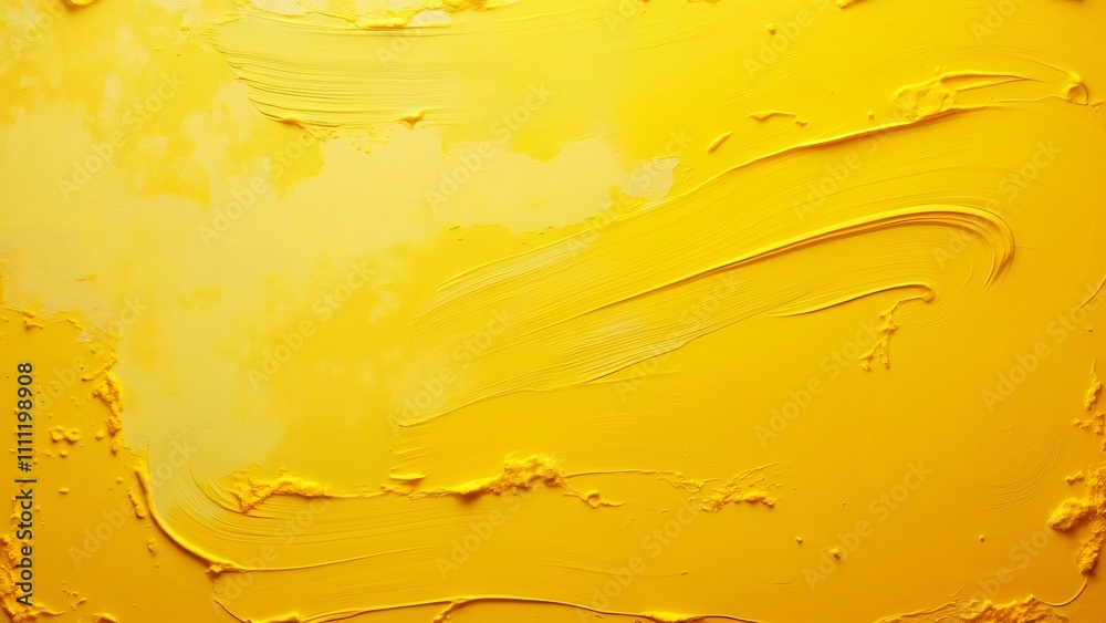 Abstract Yellow Paint Texture, Swirls and Brushstrokes Abstract Yellow Paint Texture, Swirls and Brushstrokes