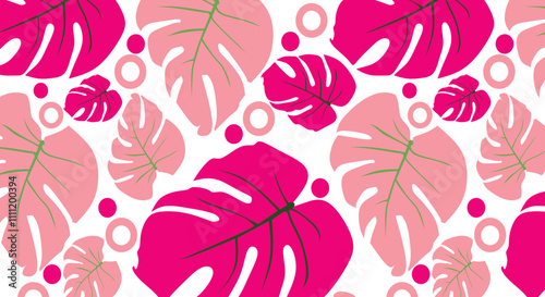 monstera leaf seamless pattern,abstract background
