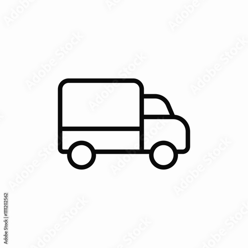 truck lorry icon sign vector