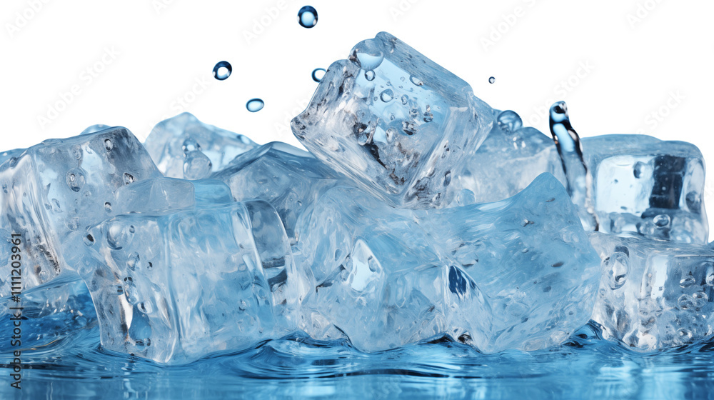A crystal-clear ice cube tumbling in midair, catching light in a moment of motion and chill. A crystal-clear ice cube tumbling in midair, catching light in a moment of motion and chill.
