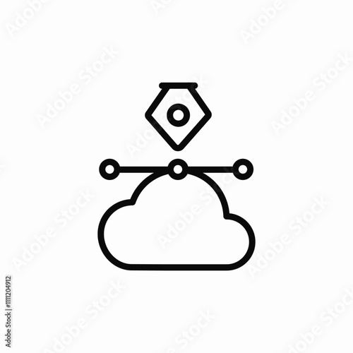 cloud vector files icon sign vector