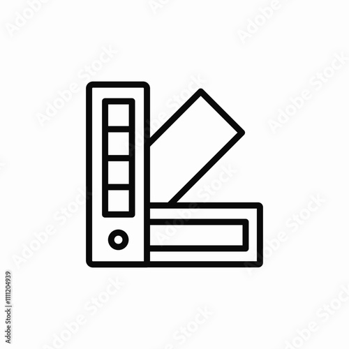 color catalog icon sign vector