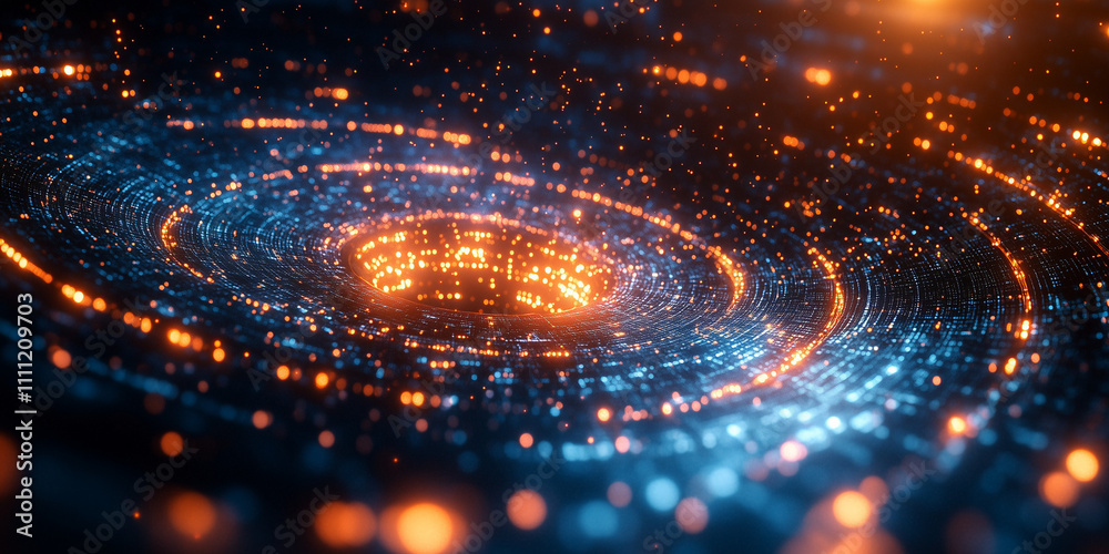 High-Speed Data Flow
Circular motion of glowing data points symbolizing fast communication and technological progress High-Speed Data Flow
Circular motion of glowing data points symbolizing fast communication and technological progress