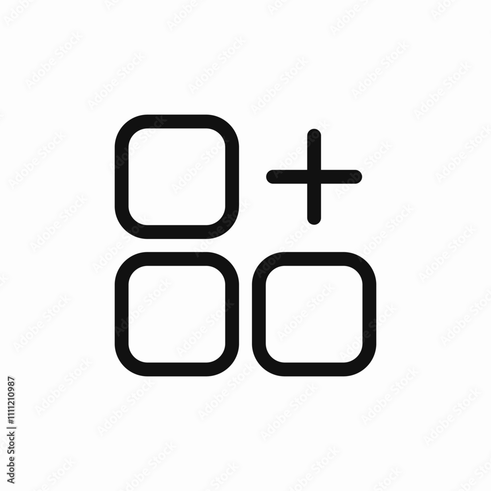 dashboard plus add icon sign vector dashboard plus add icon sign vector
