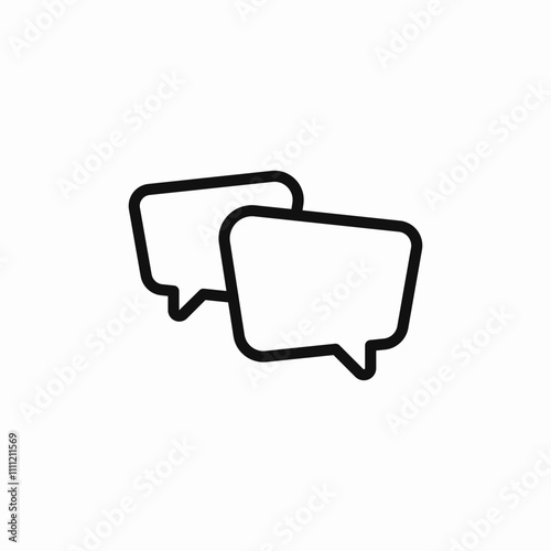 speech bubbles chat message dialogue icon sign vector