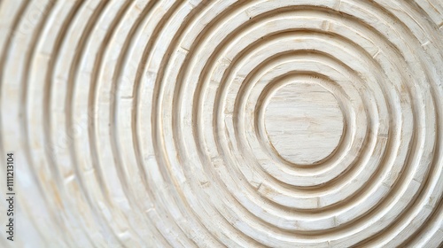 A close-up image of concentric wood grain circles, showcasing a natural pattern and texture.