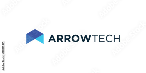 Technology abstract arrow logo, transparent color arrow logo, color arrow logo