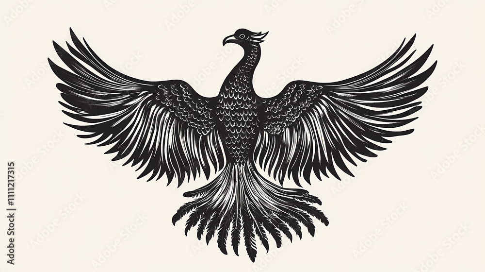 Fototapeta premium Phoenix bird. Phoenix. Illustration