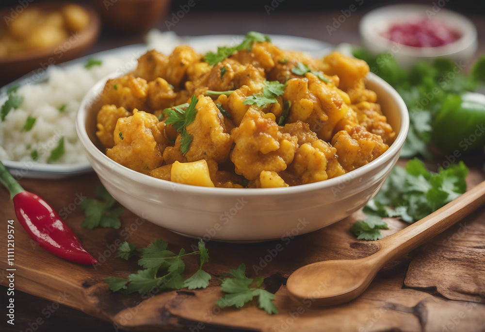 Aloo Gobi Indian Meal with Sides Aloo Gobi Indian Meal with Sides