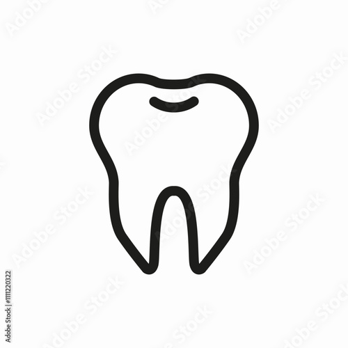 tooth stomatology icon sign vector