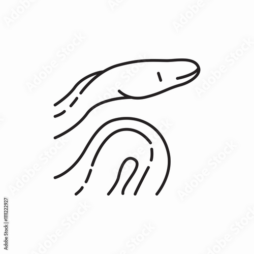 snake animal icon sign vector