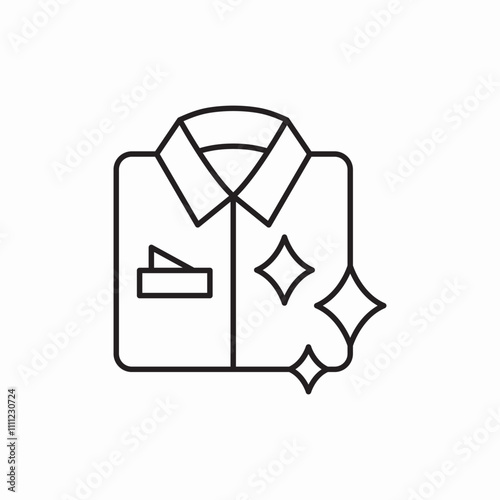 clean and ironing shirt icon sign vector